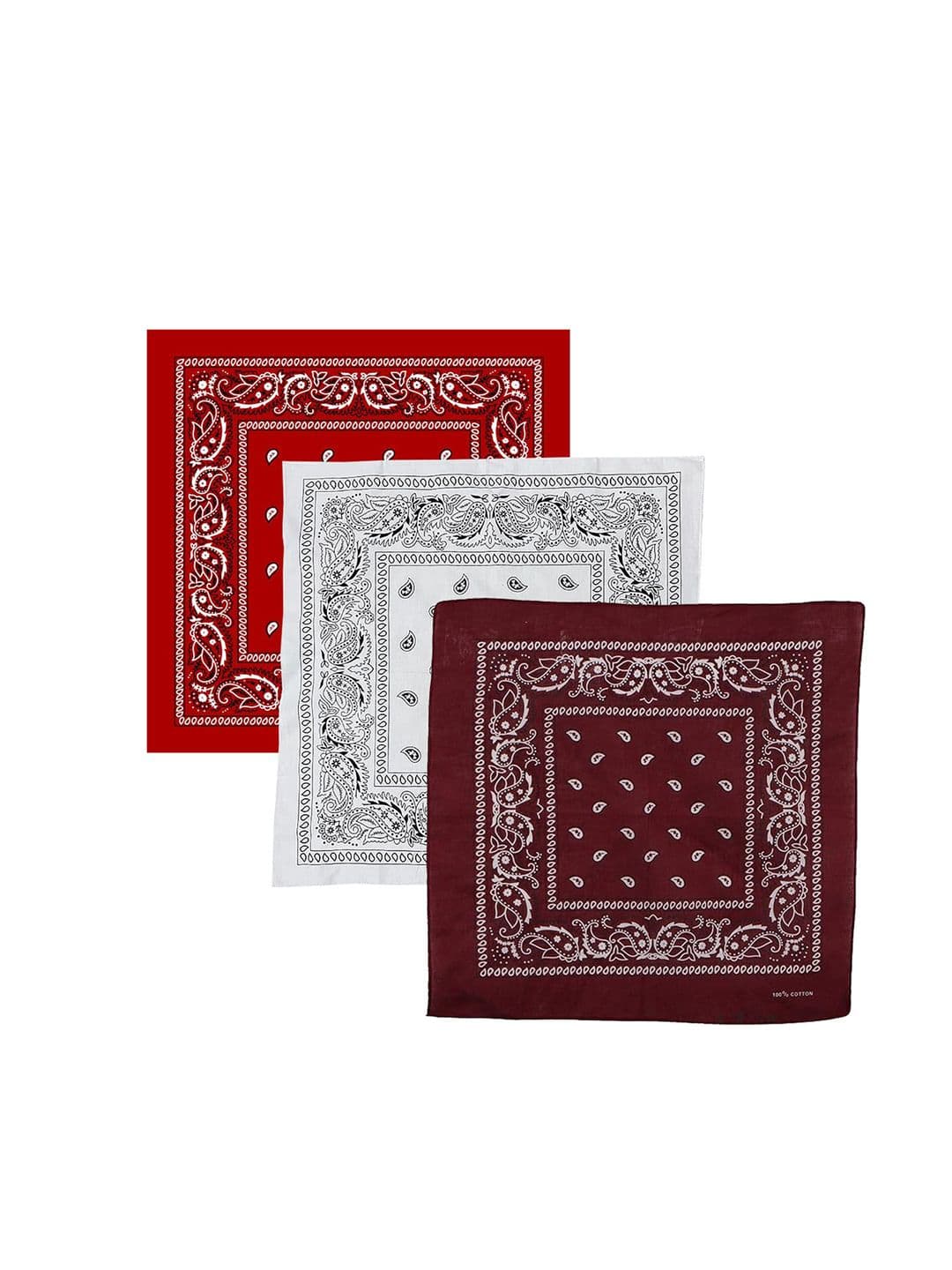 S4S Unisex Set Of 3 Printed Pure Cotton Bandana Headband - view 1