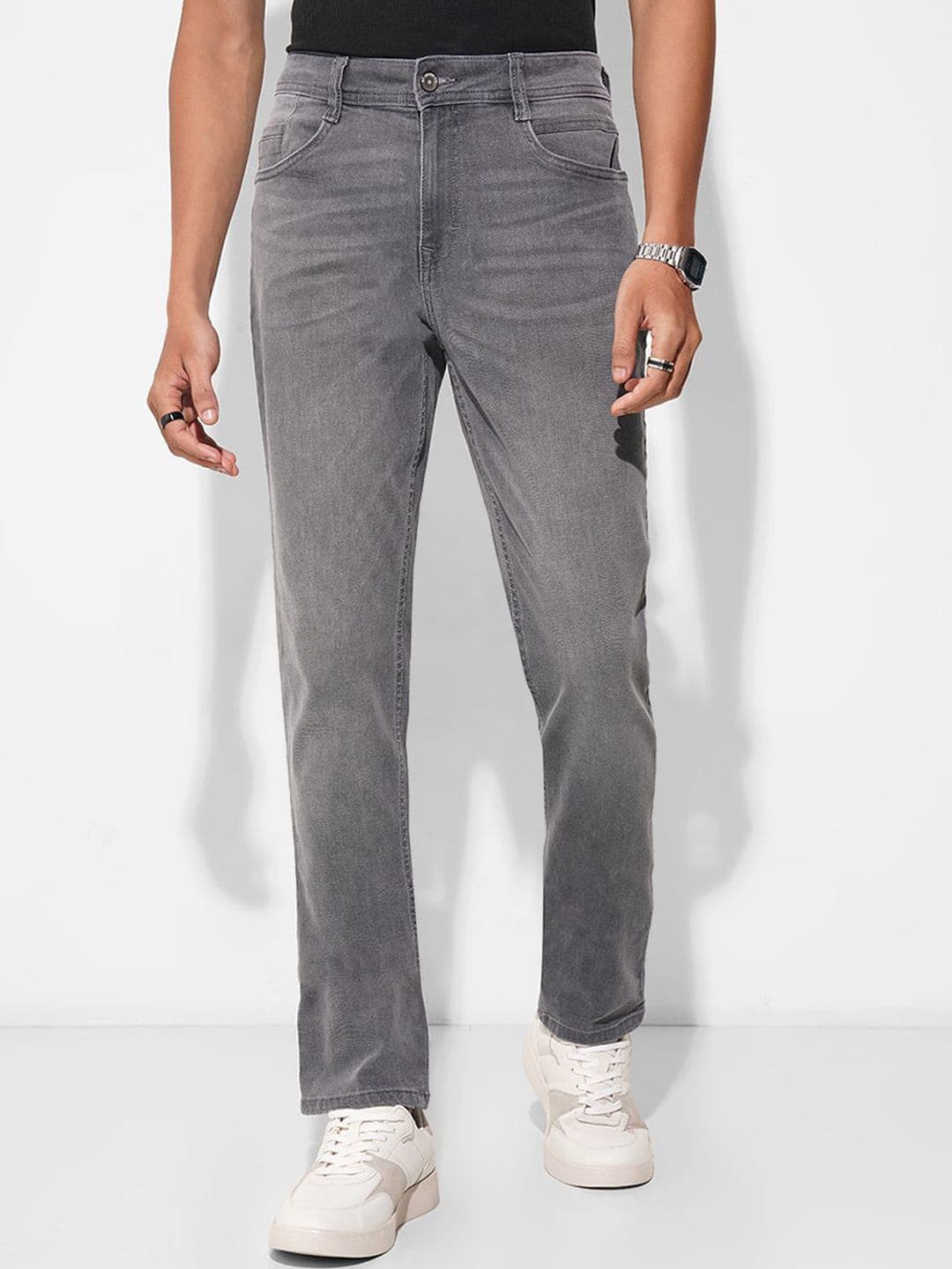 SF JEANS by Pantaloons Men Slim Fit Mid-Rise Light Fade Jeans - view 1