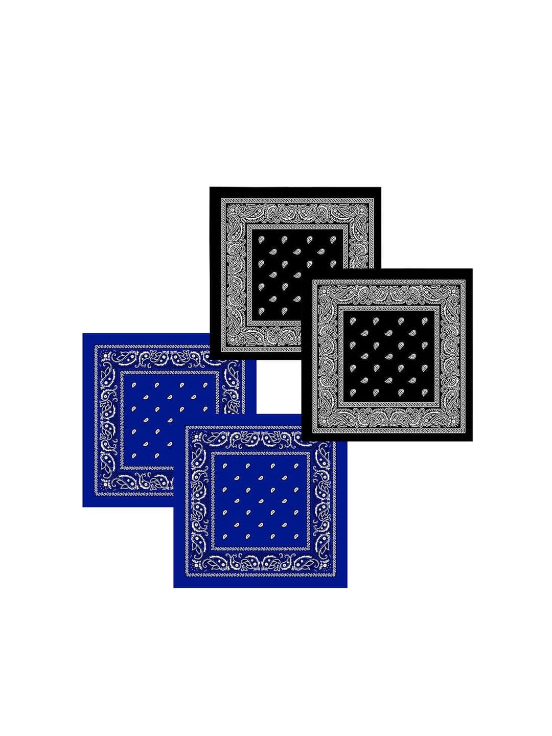S4S Unisex Set of 4 Printed Pure Cotton Bandanas - view 1