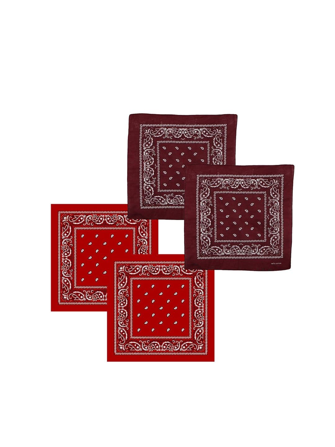 S4S Unisex Pack of 4 Pure Cotton Printed Bandana Headband - view 1