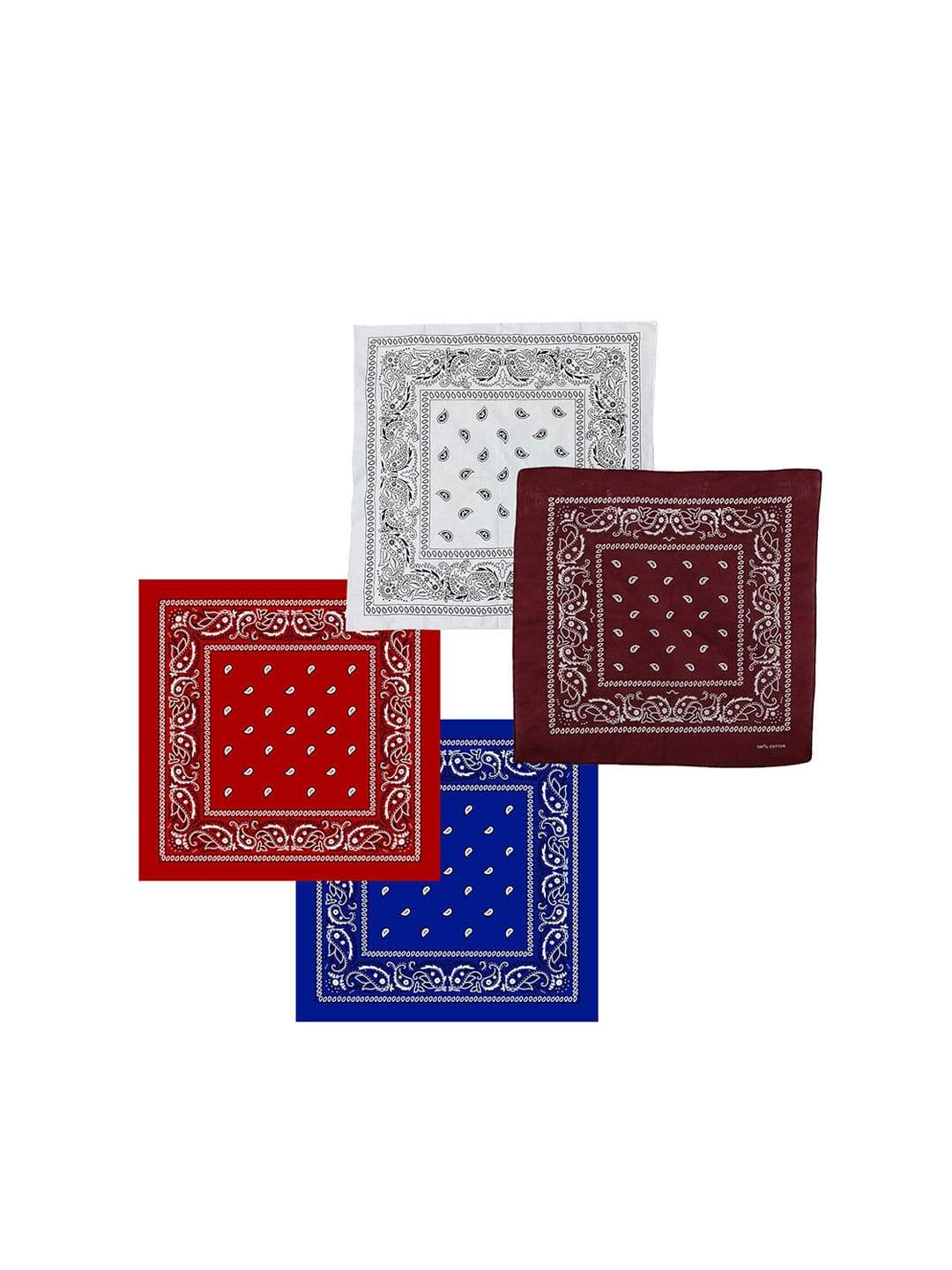 S4S Unisex Pack Of 4 Printed Pure Cotton Bandana Headband - view 1