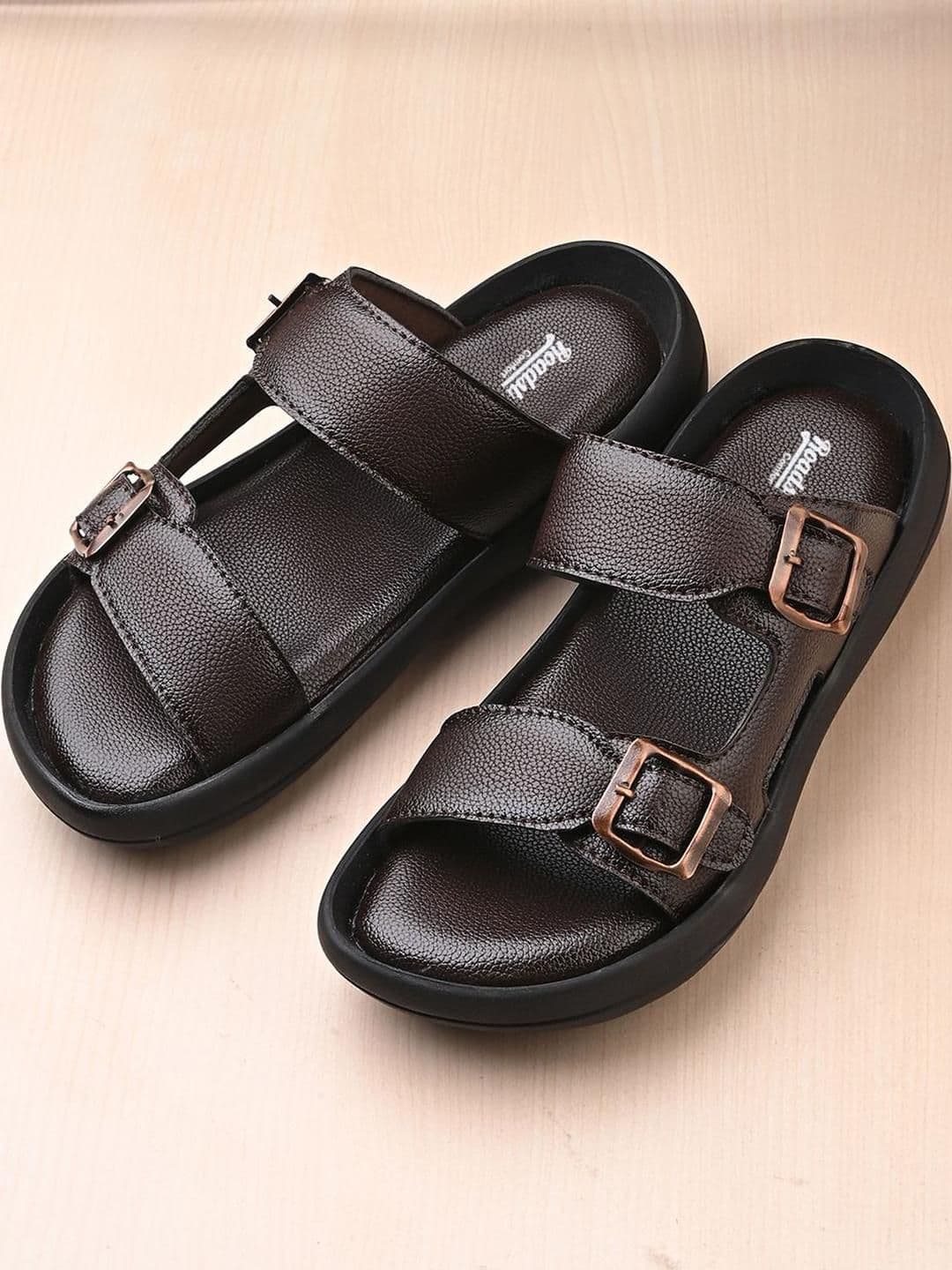 Roadster Men Brown PU Comfort Sandals - view 1