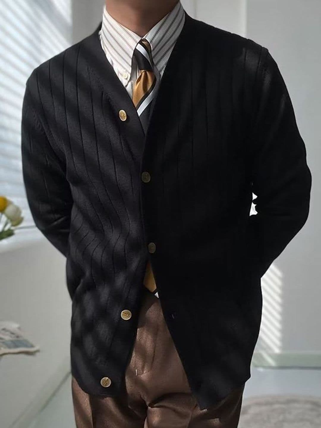 StyleCast Men Shawl Collar Open Front Jacket - view 1