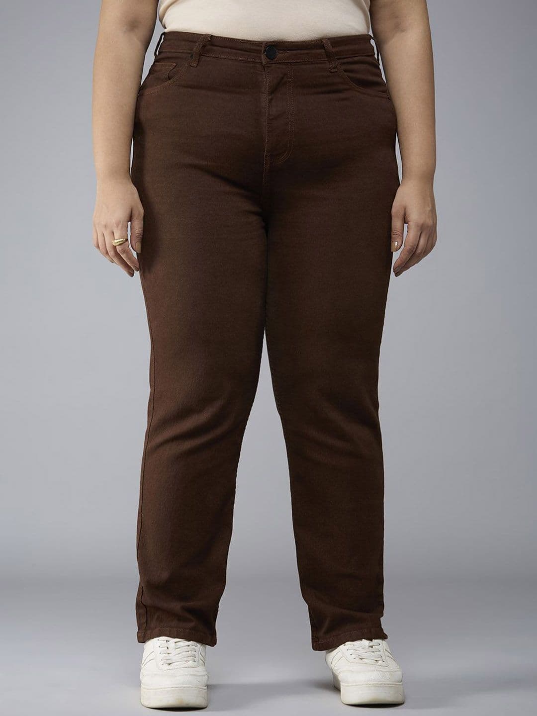 Style Quotient Plus Size Women Straight Fit High-Rise Stretchable Jeans - view 1