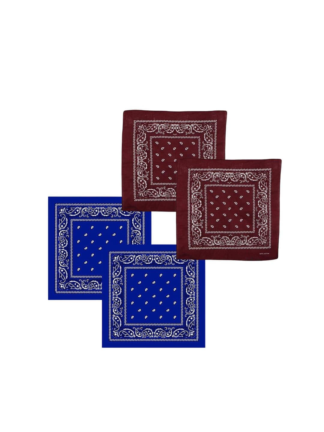 S4S Unisex Pack Of 4 Printed Pure Cotton Bandana Headband - view 1