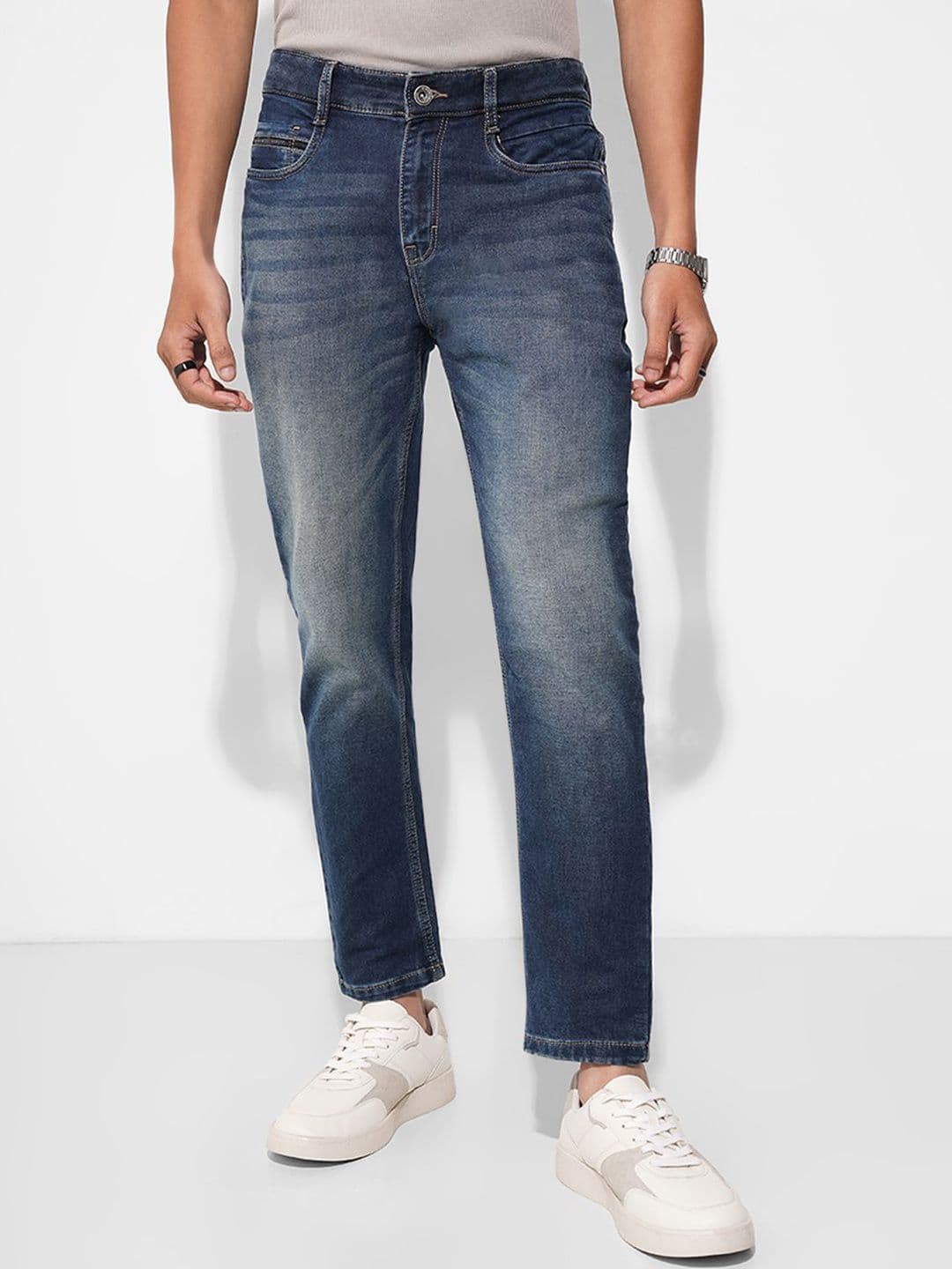 SF JEANS by Pantaloons Men Slim Fit Mid-Rise Light Fade Jeans - view 1