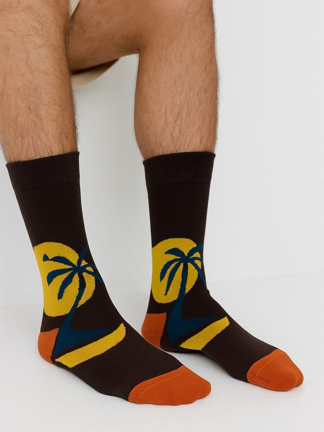 ZEVORA Floral Patterned Calf Length Socks - view 1