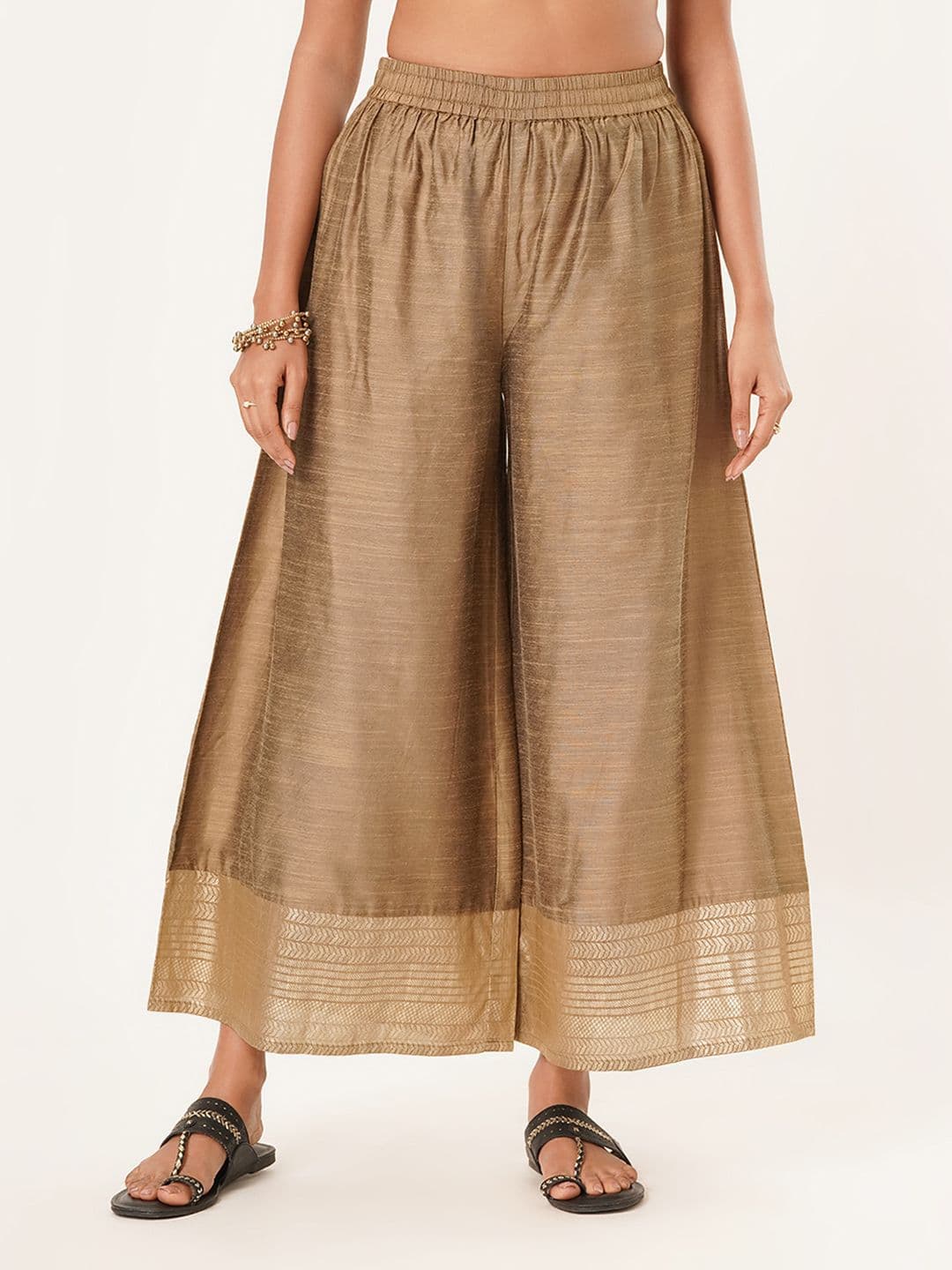 RANGMANCH BY PANTALOONS Women Flared Ethnic Palazzos - view 1