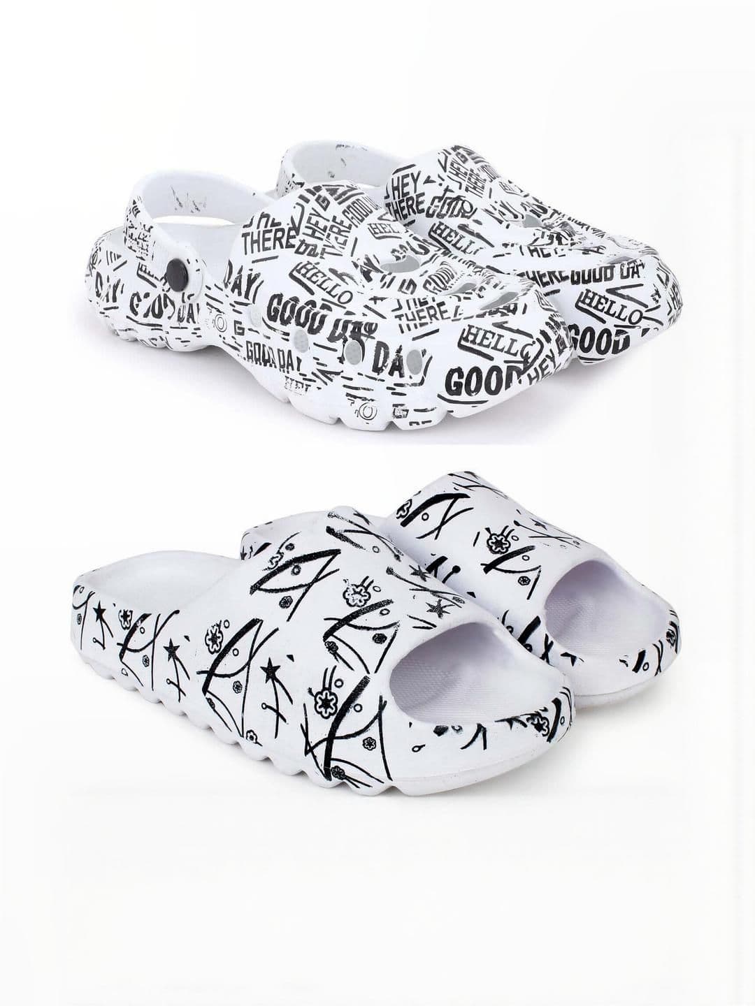 KAPYANSH Men Pack Of 2 Printed Slip-On Flip Flops - view 1