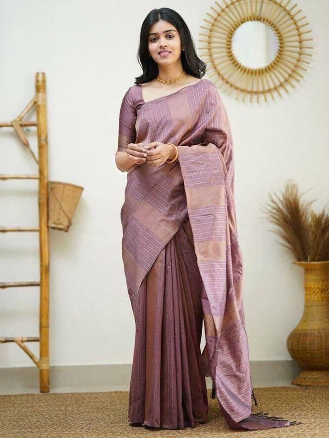VILLE FASHION Woven Design Zari Saree - view 1