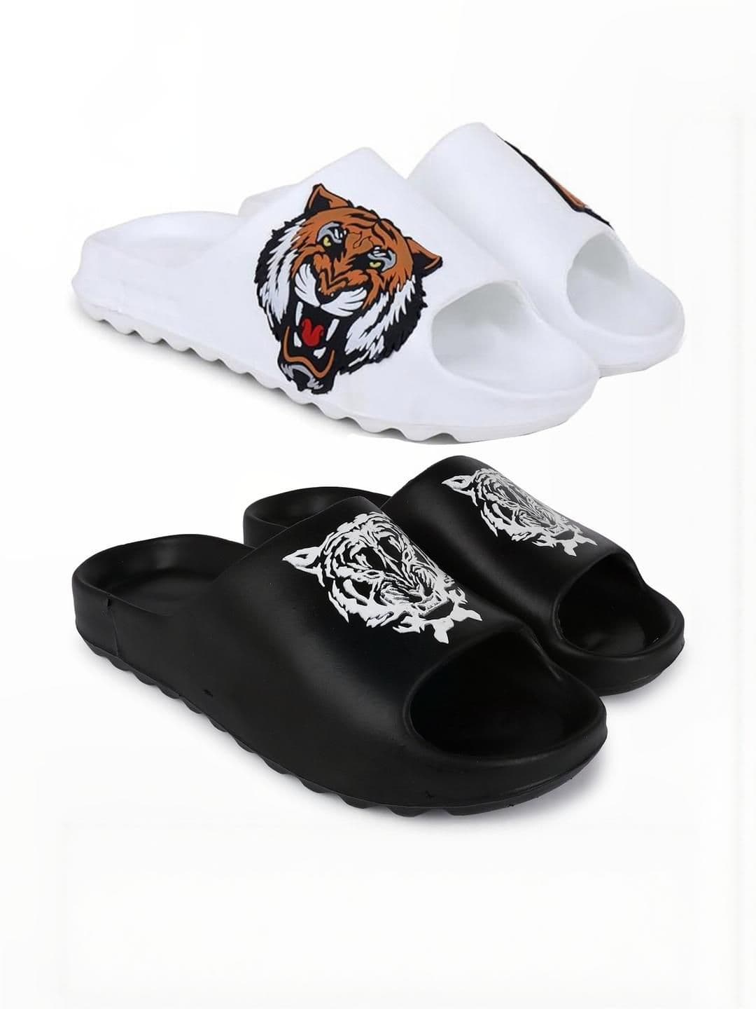 KAPYANSH Men Pack Of 2 Printed Slip-On Flip Flops - view 1