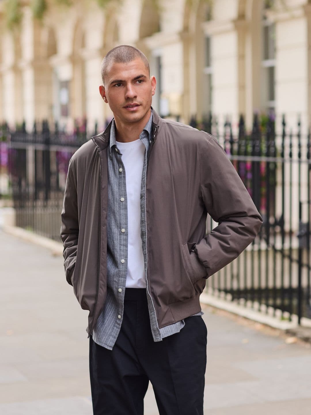 NEXT Mock Collar DryTech Waterproof Bomber Jacket - view 1
