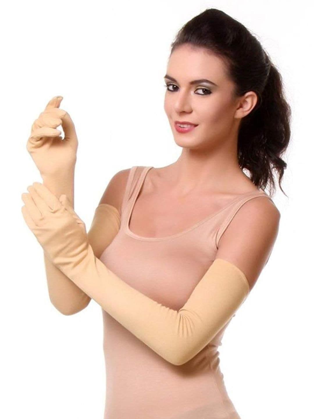 Navkar Crafts Unisex Pack of 2 Cotton Full Hand Gloves - view 1