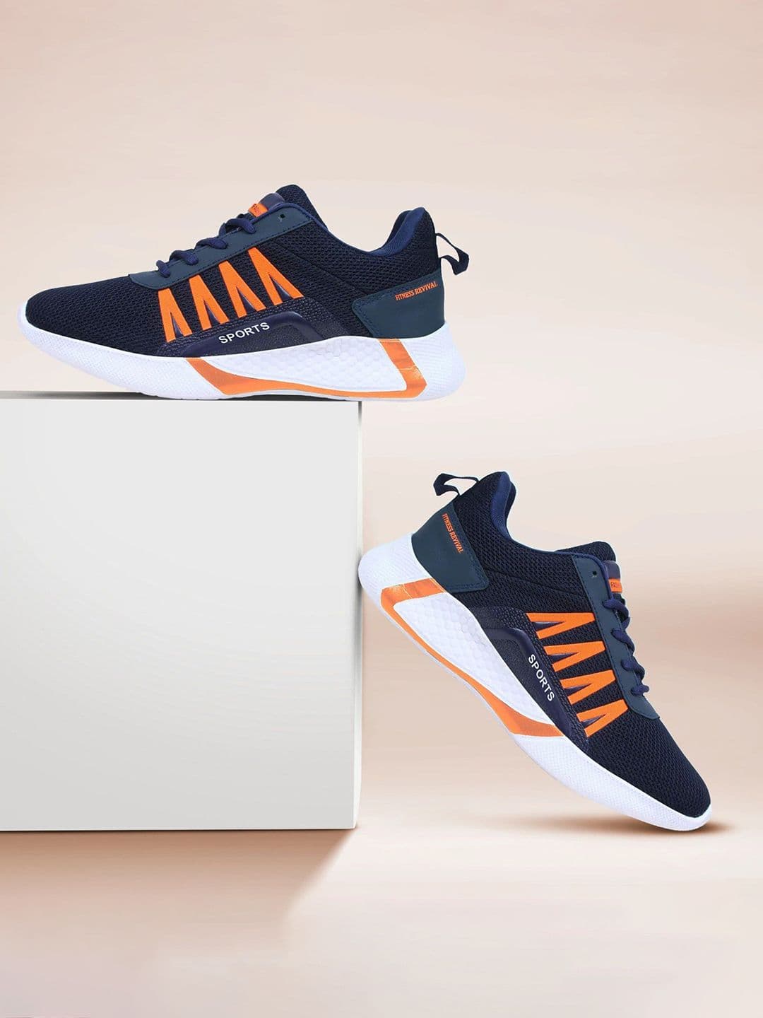 Spotwalk Men Round Toe Lace-Ups Running Shoes - view 1