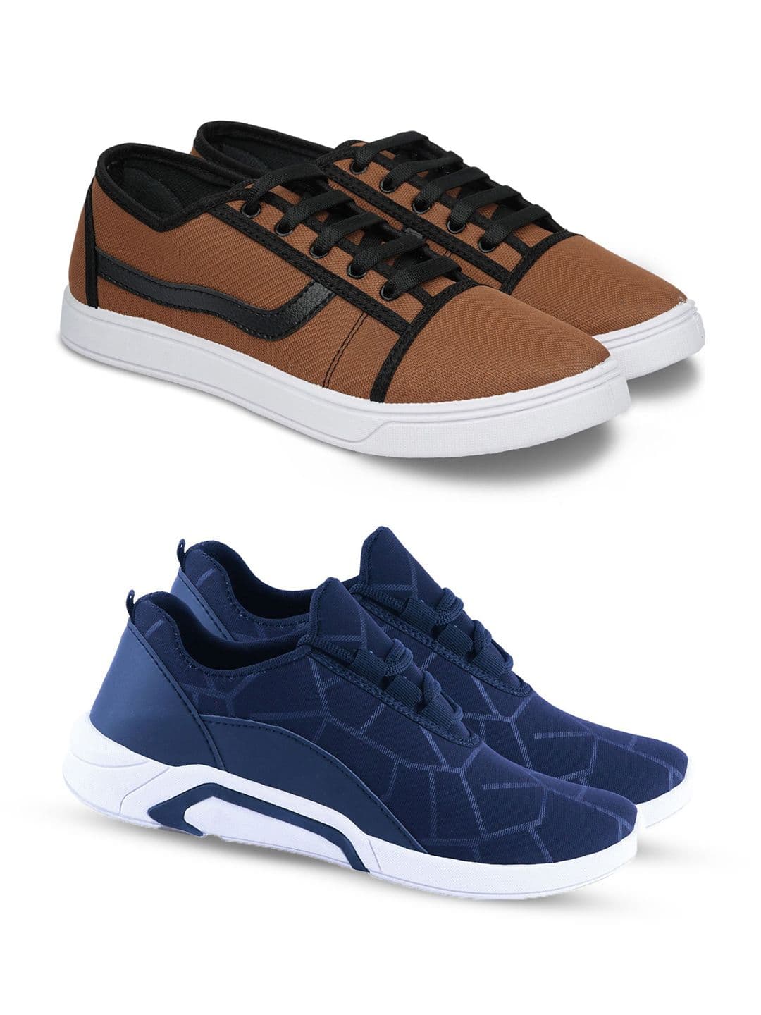 Spotwalk Men Pack of 2 Mesh Running Shoes - view 1