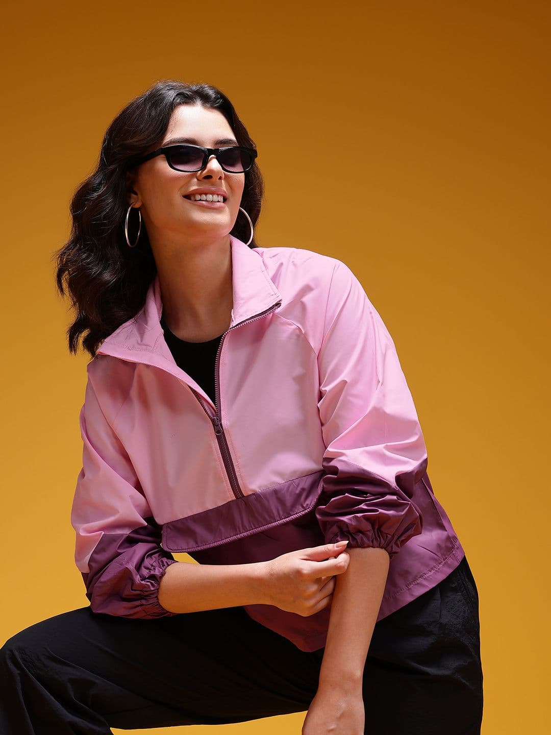 HERE&NOW Colourblocked Windcheater Tailored Jacket - view 1