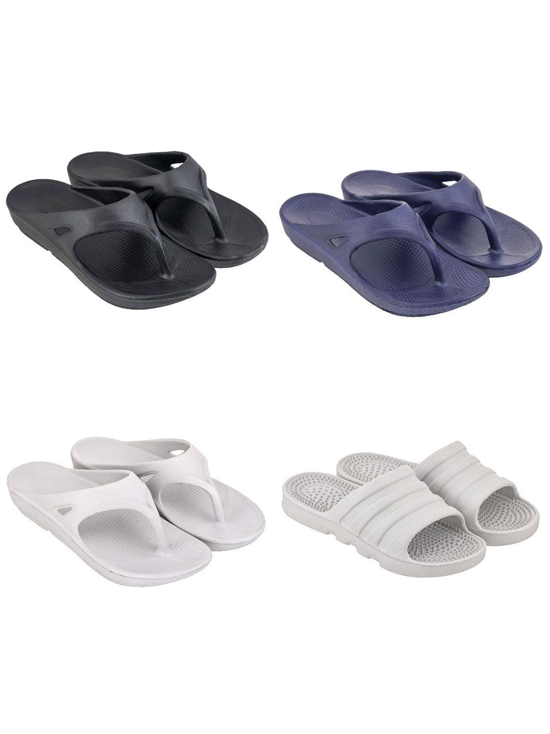 Feel alive Men Set Of 4 Ultra-Comfortable & Lightweight Thong Flip-Flops - view 1