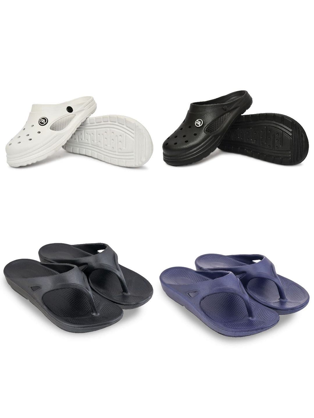 Feel alive Men Set Of 4 Ultra-Comfortable Lightweight Clogs - view 1