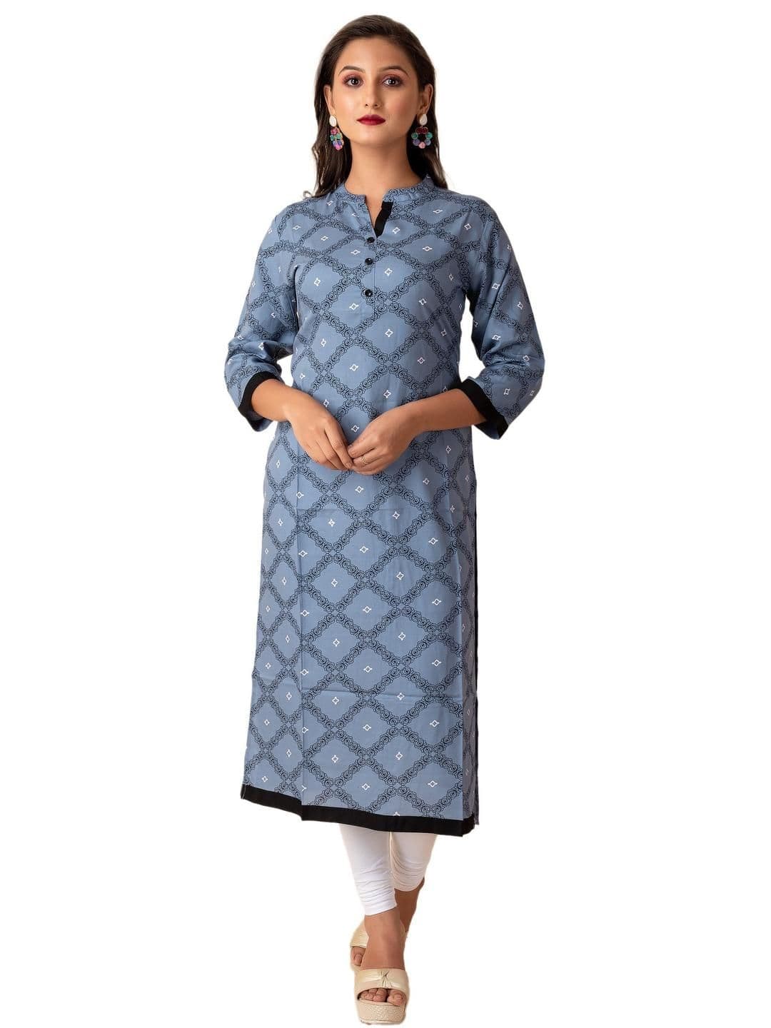 NAYAN Women Grey Kurtas - view 1
