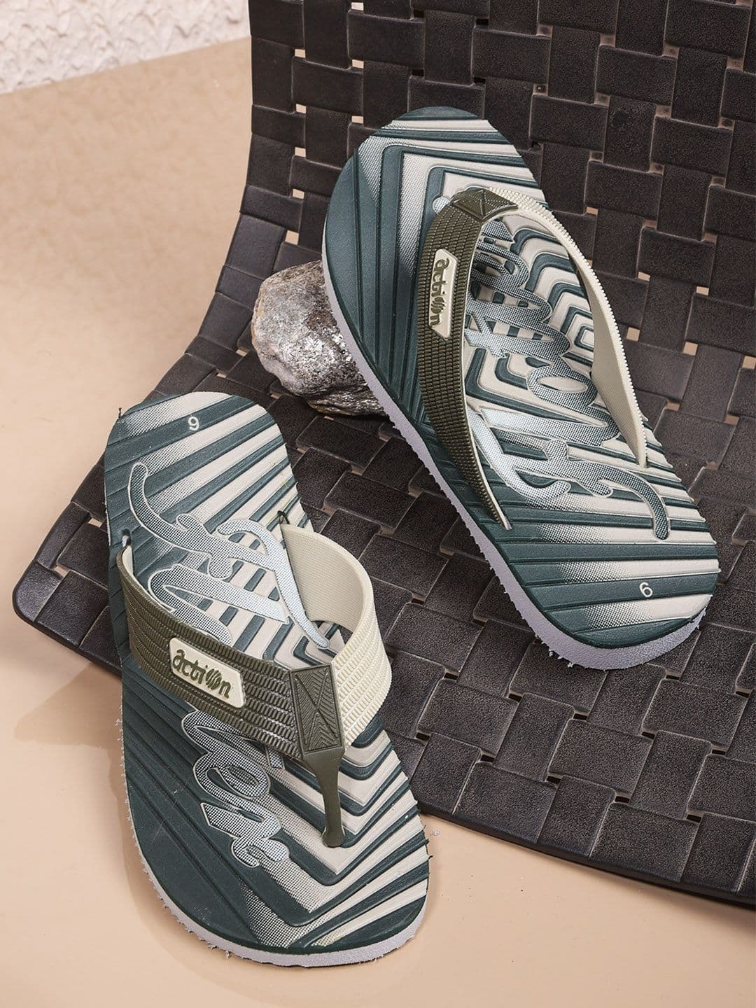Action Men Self Design Thong Flip-Flops - view 1