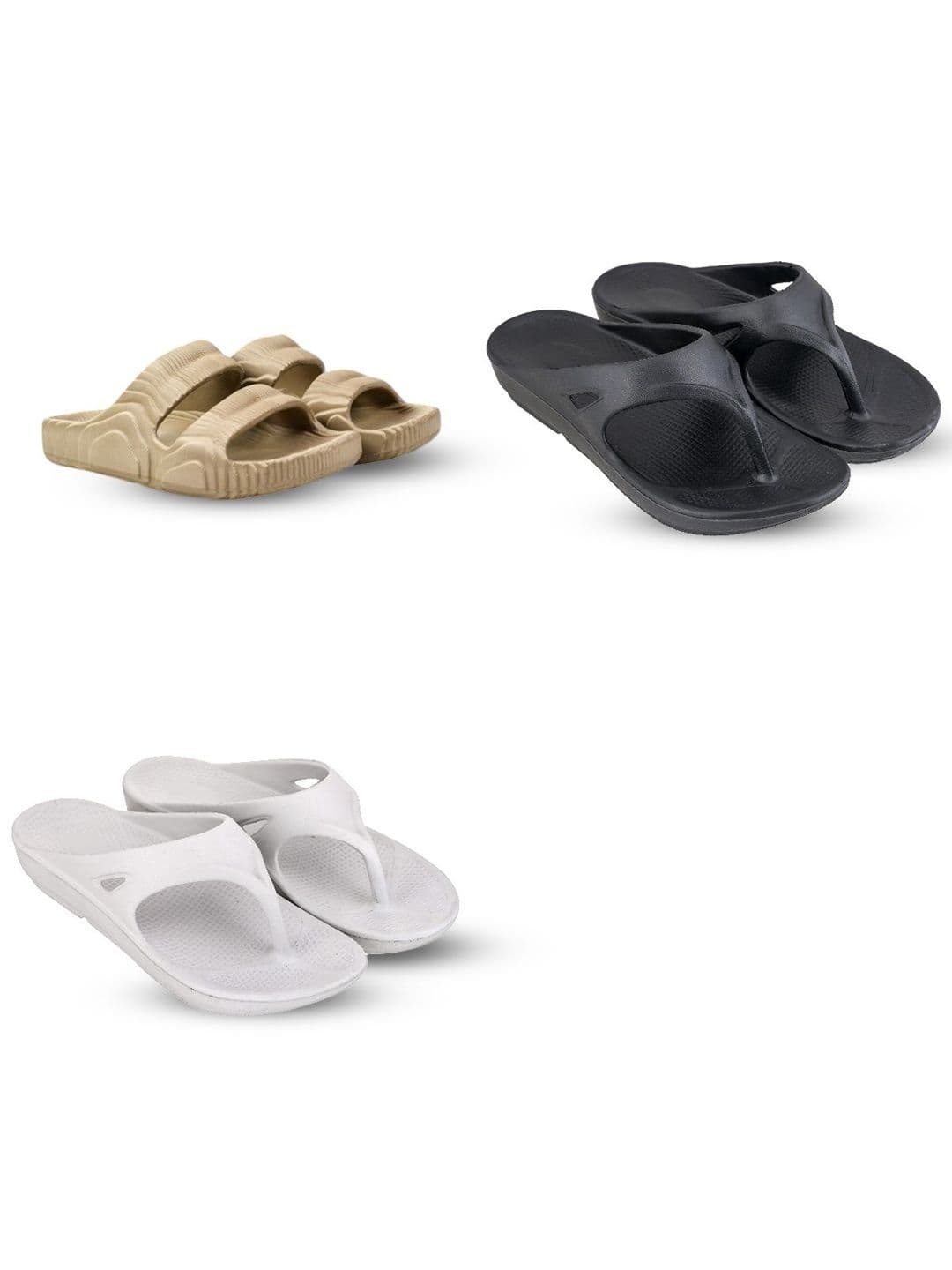 Feel alive Men Set of 4 Ultra-Comfortable Sliders - view 1