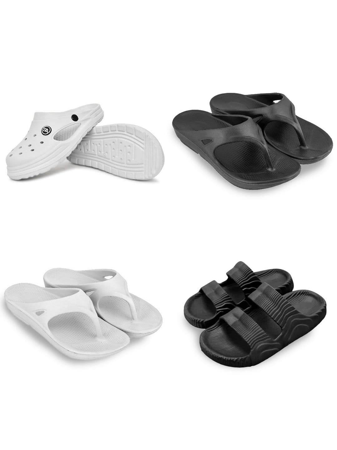 Feel alive Set Of 4 Ultra-Comfortable Lightweight Thong Flip-Flops - view 1
