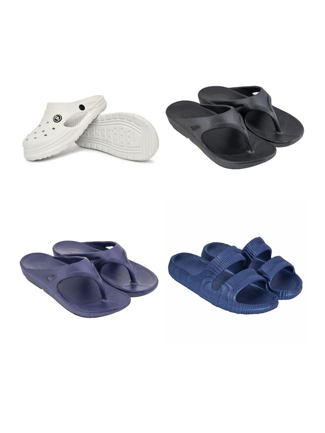 Feel alive Set Of 4 Ultra-Comfortable Lightweight Thong Flip-Flops - view 1