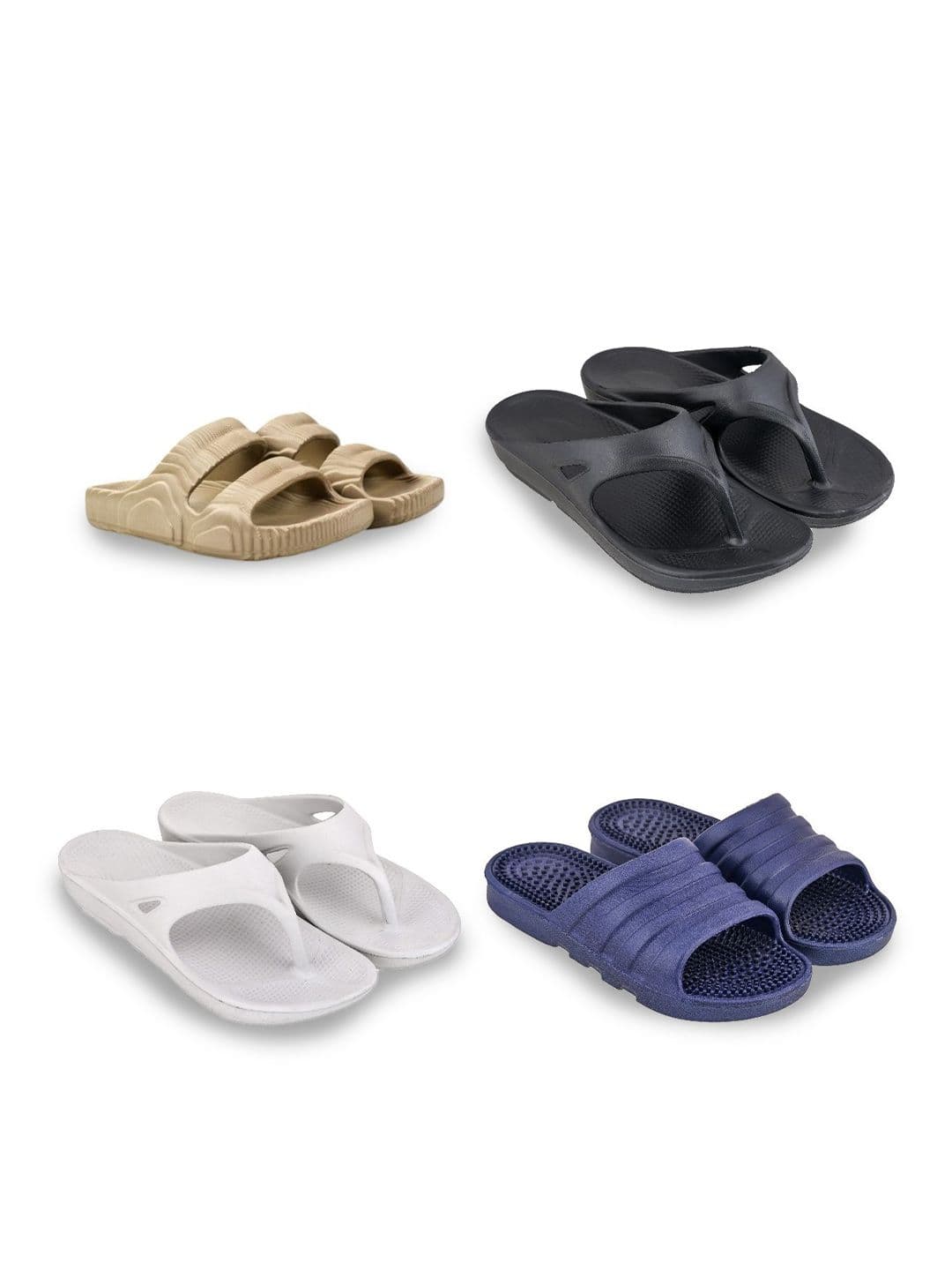 Feel alive Set Of 4 Ultra-Comfortable Lightweight Thong Flip-Flops - view 1