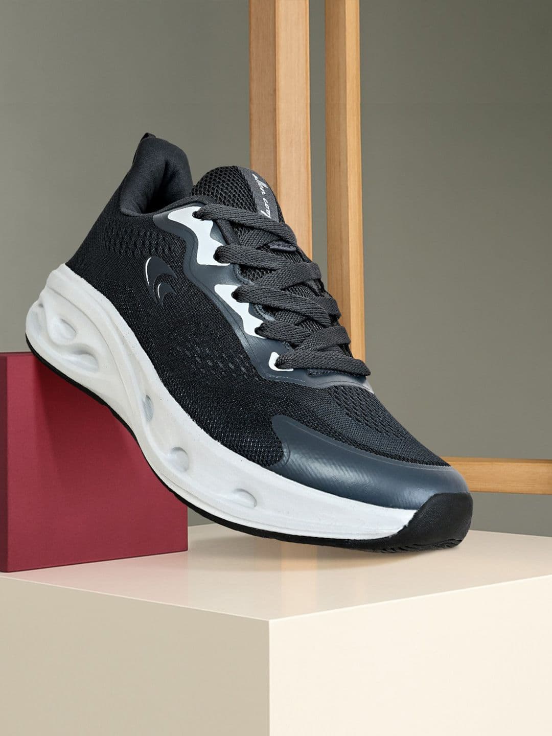 Allen Cooper Men Mesh Walking Non-Marking Shoes - view 1