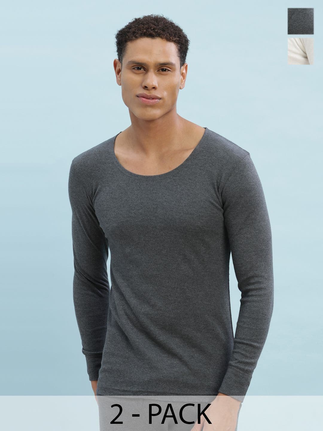 Force NXT Pack Of 2 Round Neck Thermal Tops - view 1