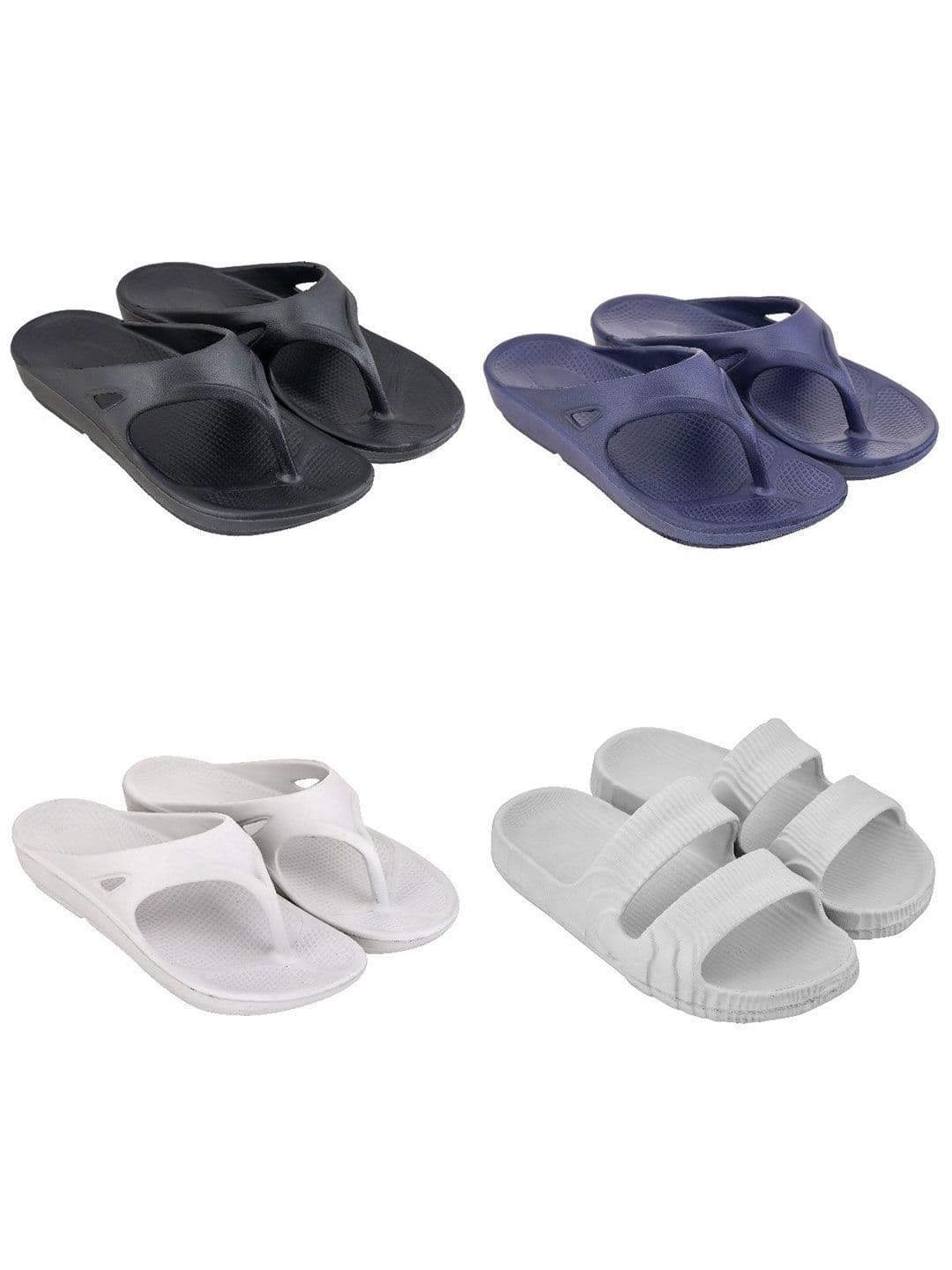 Feel alive Set Of 4 Ultra-Comfortable Lightweight Thong Flip-Flops - view 1