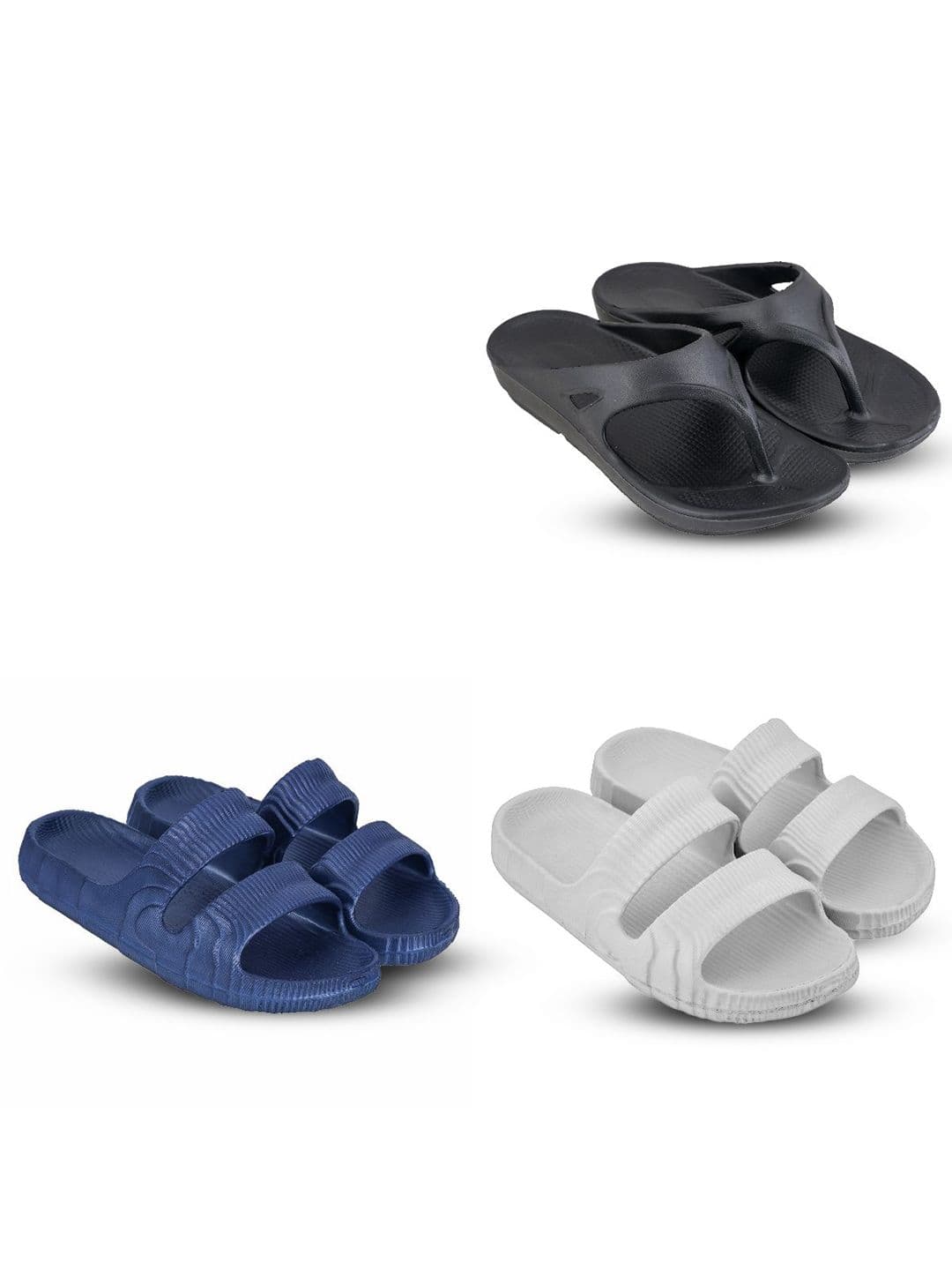 Feel alive Men Set Of 4 Ultra-Comfortable Lightweight Sliders - view 1