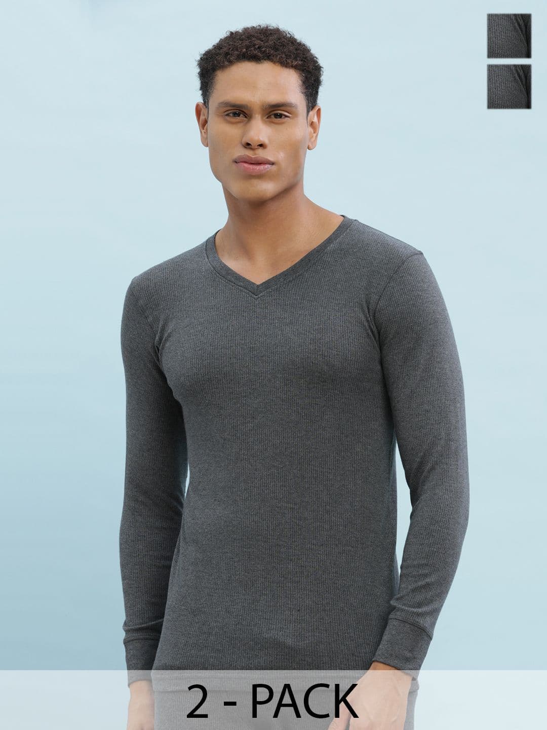 Force NXT Pack Of 2 Cotton Thermal Tops - view 1