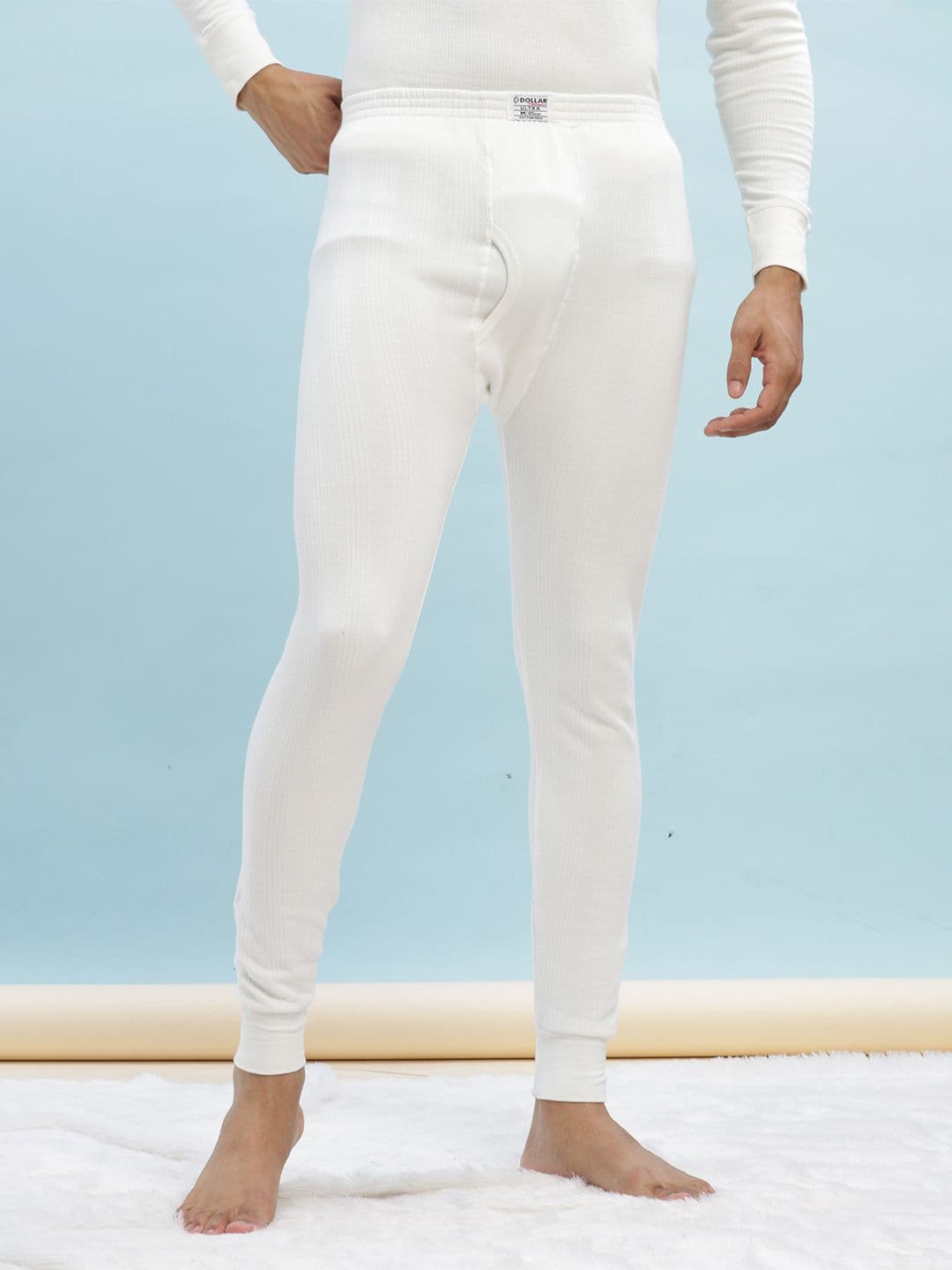 Dollar Ultra Men White Thermal Bottoms MUMT-2 - view 1