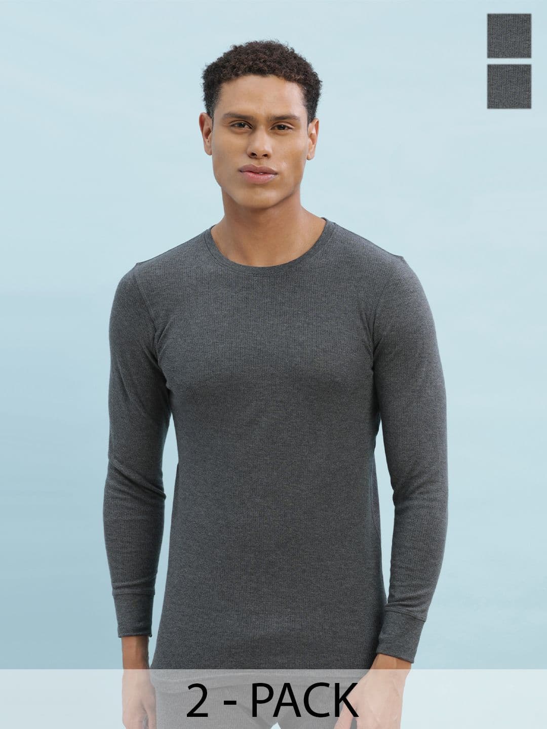 Force NXT Pack of 2 Cotton Thermal Tops - view 1