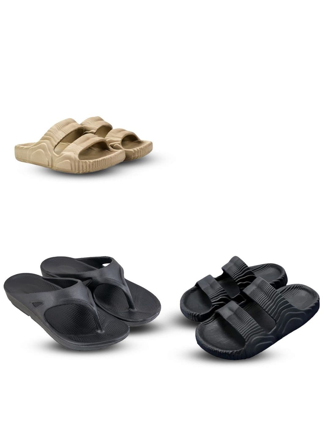 Feel alive Set Of 4 Ultra-Comfortable Lightweight Thong Flip-Flops - view 1