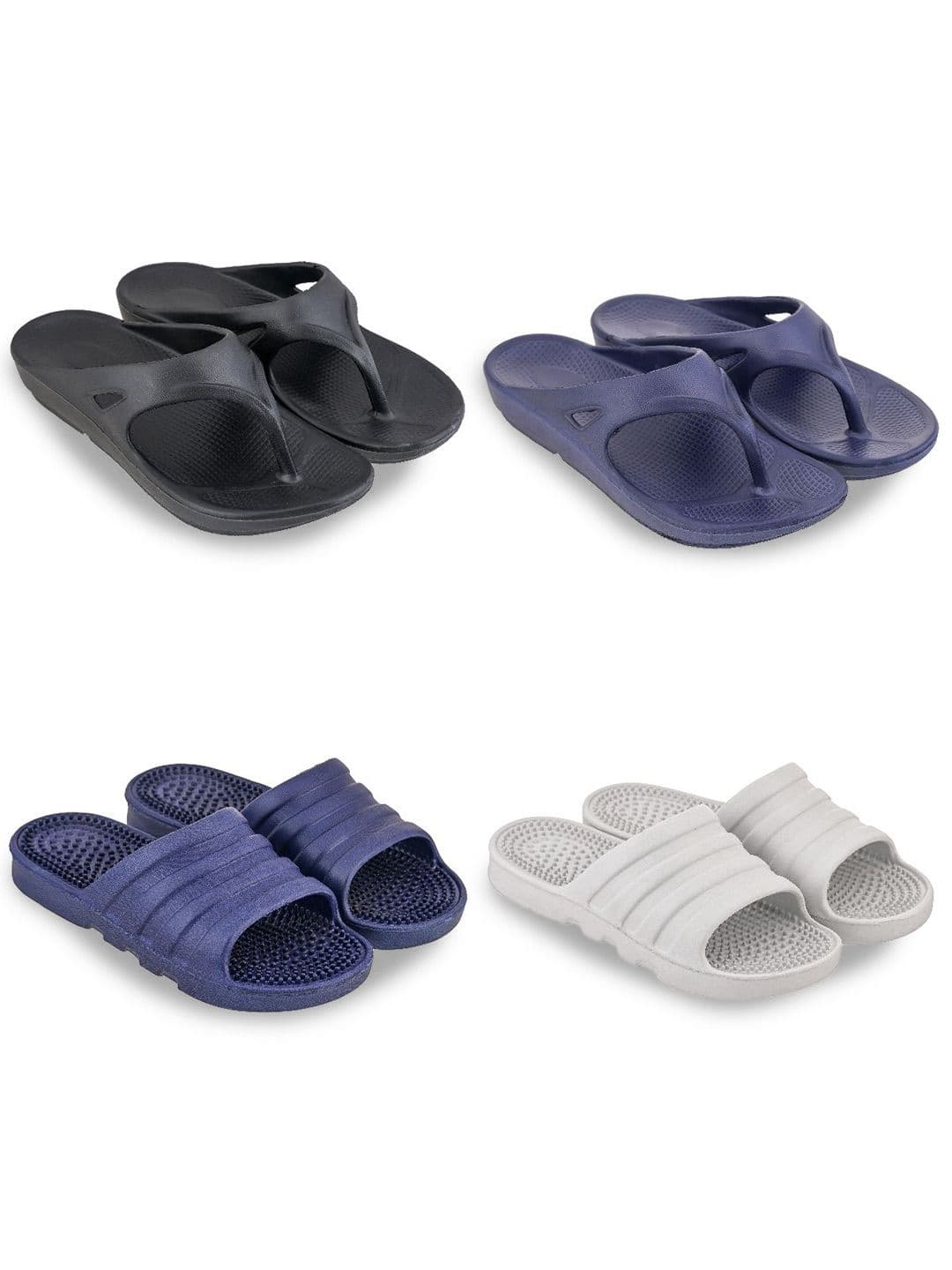 Feel alive Set Of 4 Ultra-Comfortable Lightweight Thong Flip-Flops - view 1