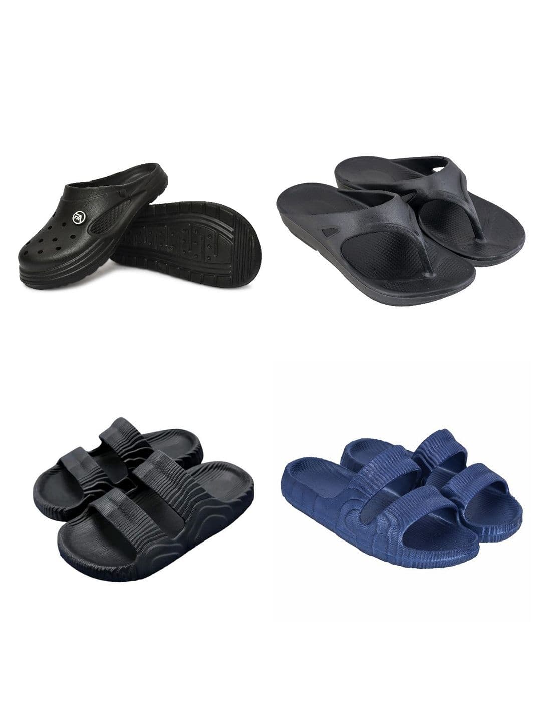 Feel alive Men Set of 4 Ultra-Comfortable Sliders - view 1