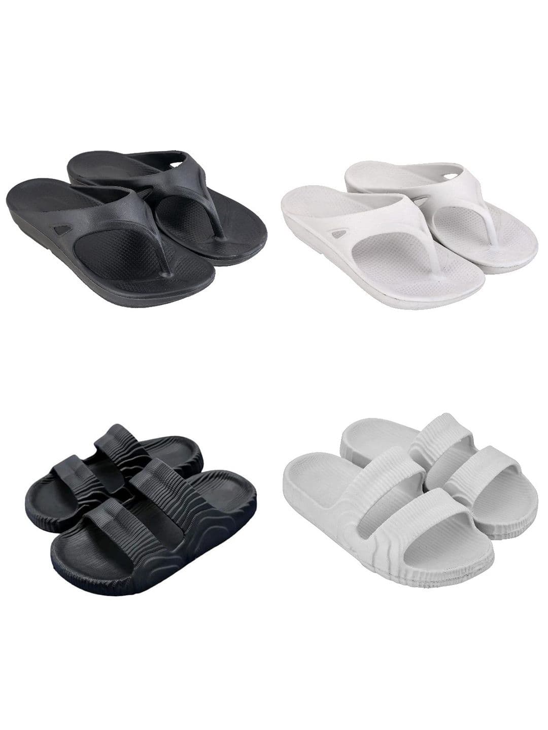 Feel alive Set Of 4 Ultra-Comfortable Lightweight Thong Flip-Flops - view 1