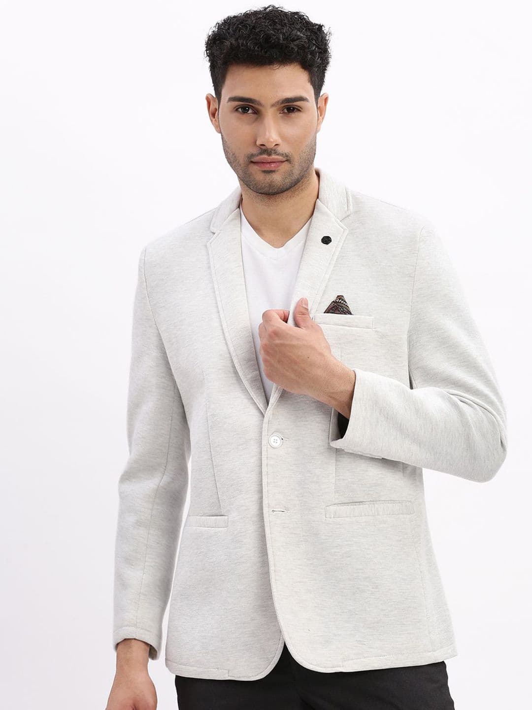 SHOWOFFFF Slim-Fit Notched Lapel Single Breasted Blazer - view 1