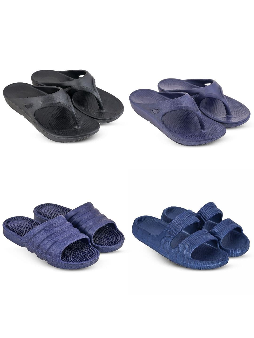 Feel alive Set Of 4 Ultra-Comfortable Lightweight Thong Flip-Flops - view 1