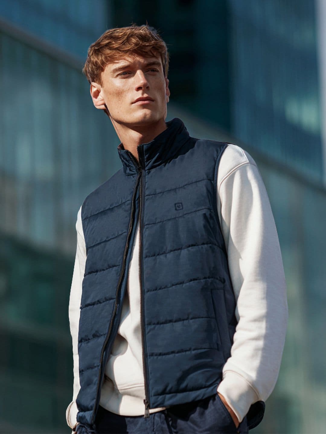 Urbano Fashion Men Gilet Puffer Jacket - view 1