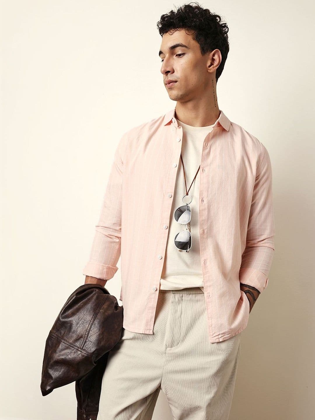 THE BEAR HOUSE Men Slim Fit Striped Casual Shirt - view 1