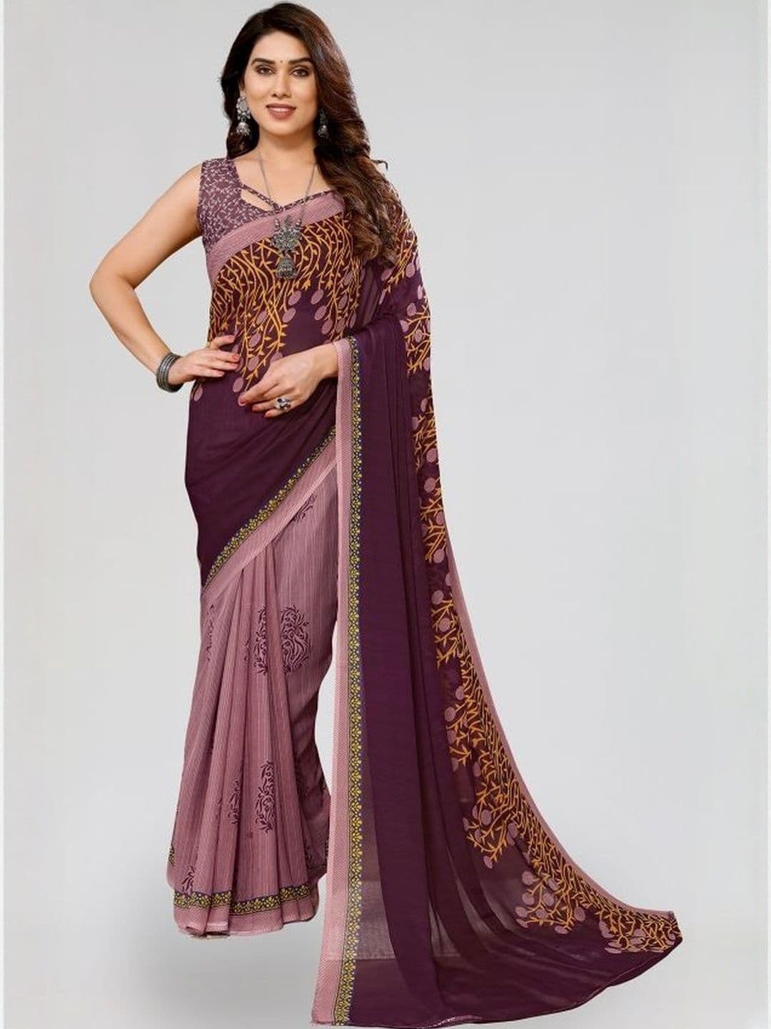 STYLETONE Ethnic Motifs Poly Georgette Saree - view 1