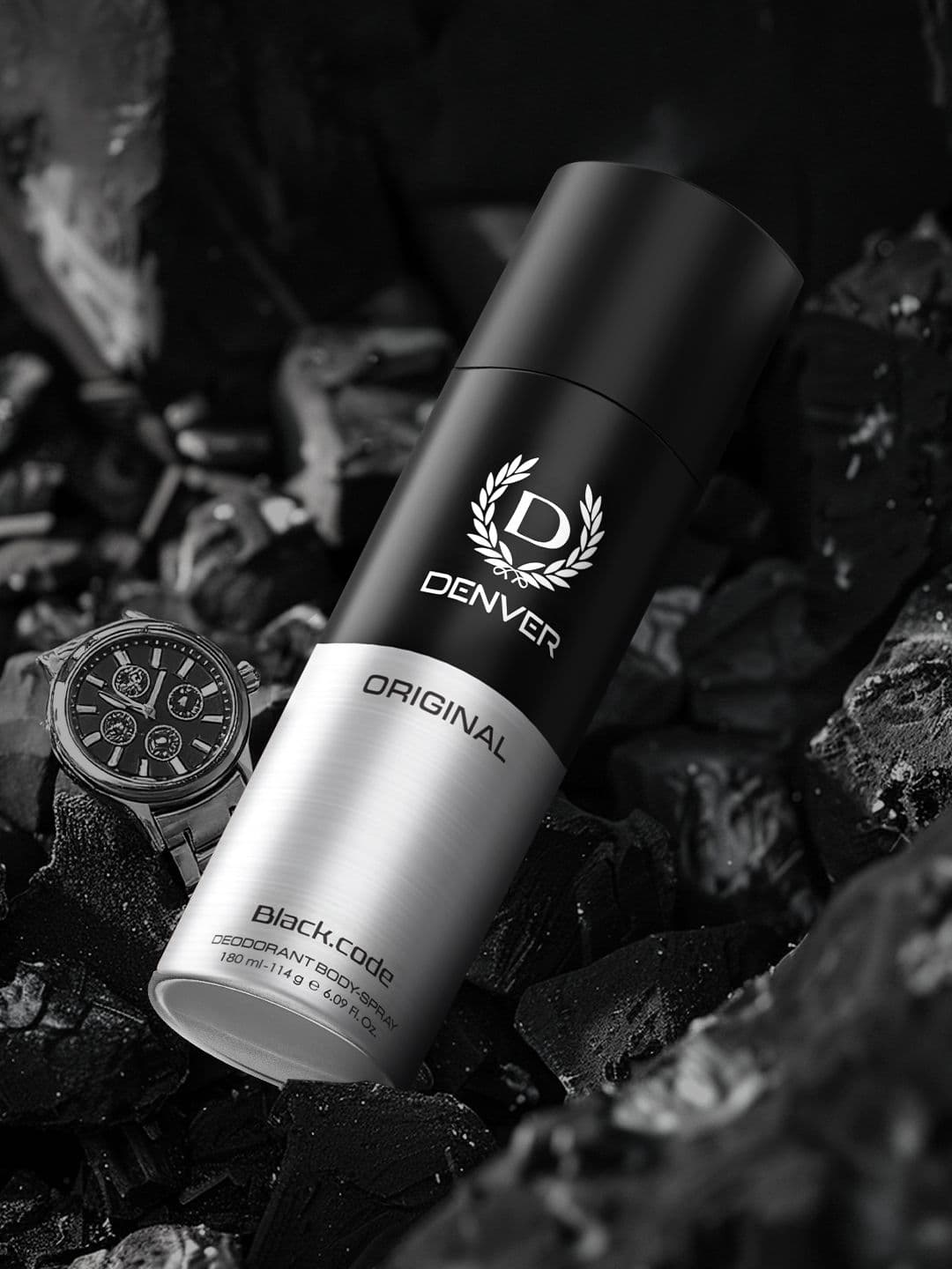 Denver Men Original Black.Code Deodorant - 180 ml