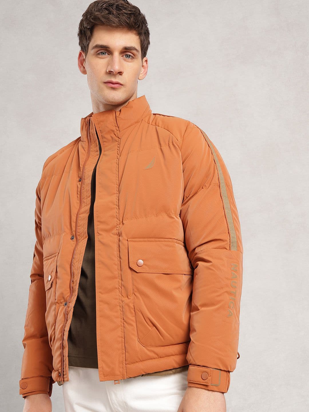Nautica Stand Collar Puffer Jacket - view 1