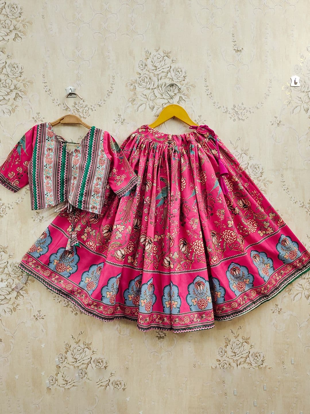 JOVK DESIGN Girls Printed Ready to Wear Lehenga & - view 1