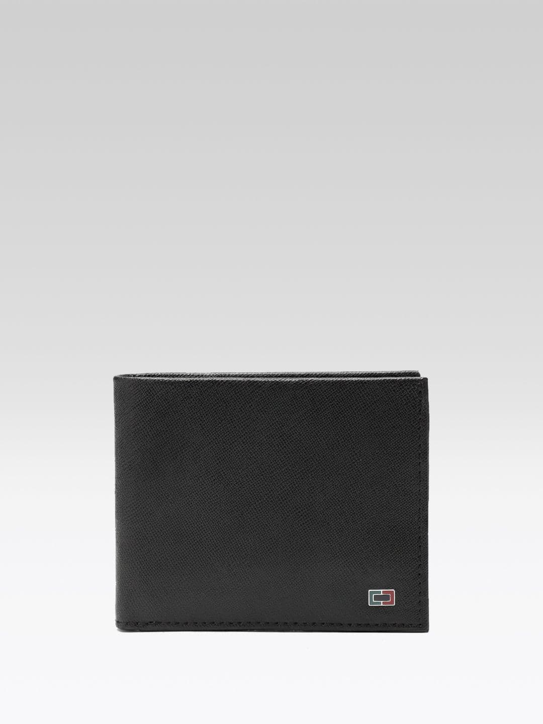Peter England Men Textured Leather Two Fold Wallet - view 1