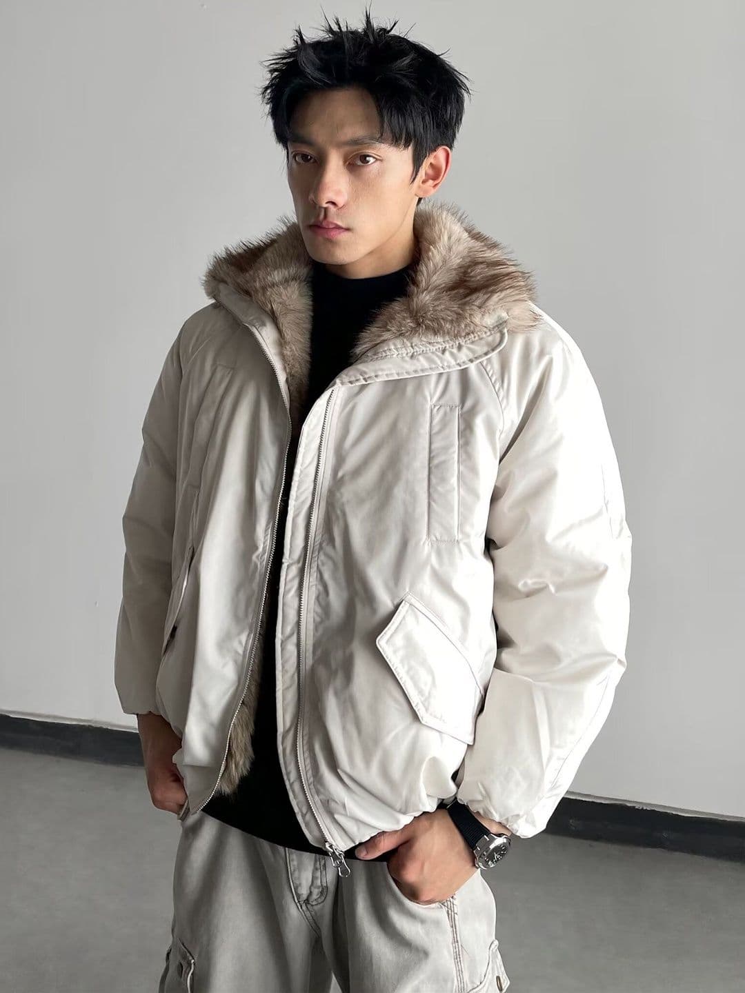 Mast & Harbour Men Lightweight Puffer Jacket - view 1