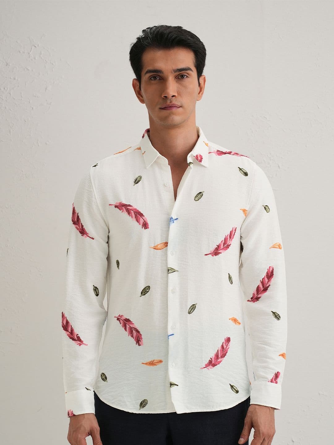 Banana Club Men Classic Slim Fit Opaque Printed Casual Shirt - view 1